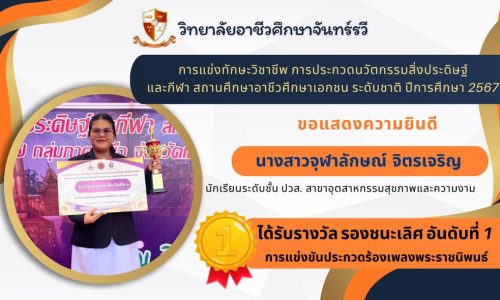 การแข่งขันประกวดร้องเพลงพระราชนิพนธ์ อาชีวศึกษาเอกชน กลุ่มภาคเหนือ ระดับชาติ
